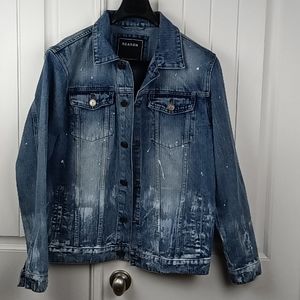 Reason Distressed Denim Jacket.
